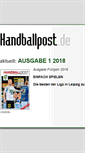Mobile Screenshot of handballpost.de