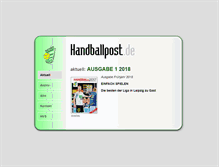 Tablet Screenshot of handballpost.de